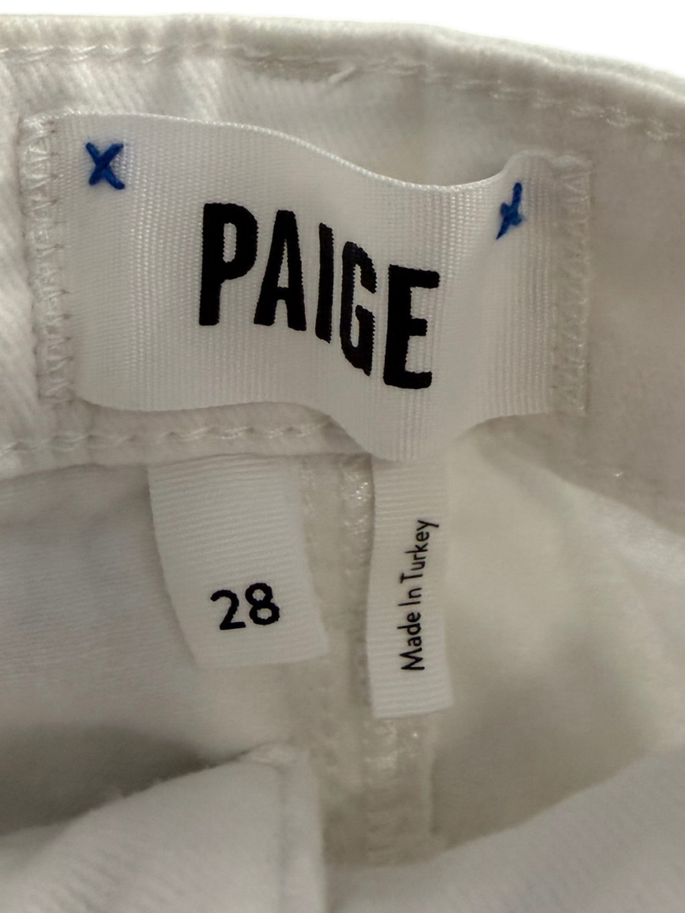 PAIGE Harper Ankle Pants With Patch Pockets White Size 28 - Picture 9 of 9
